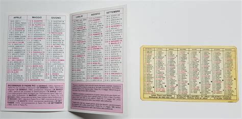 DŽepni Kalendar 2x KalendariĆ Lot Iz 1987 Godine