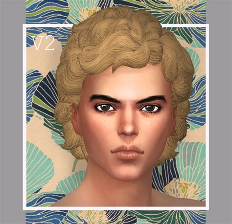 Sims 4 Male Curly Hair Maxis Match Plmstrange