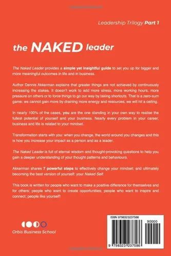 Livro The Naked Leader The Ultimate Self Transformation Guide For Leaders Leadership Trilogy