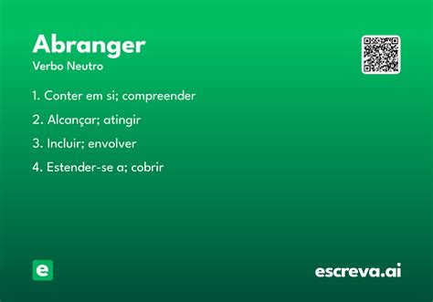 O Que Significa Abranger - Abranger - Significado e Sinônimo - escreva.ai