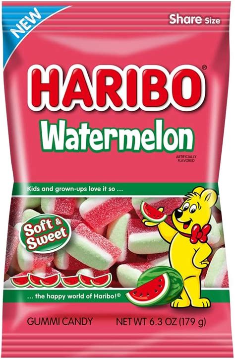 Haribo Watermelon Gummi Candy 179g Amazonca Grocery And Gourmet Food