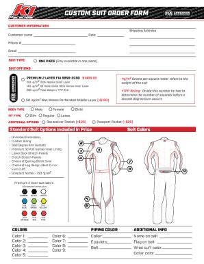 Fillable Online 12 Apparel Order Forms Free TemplatesTemplate