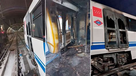 As Qued El Vag N De Metro De La L Nea Tras Explotar La Bater A De