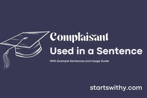 Complaisant In A Sentence Examples 21 Ways To Use Complaisant