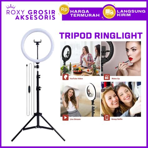 Jual Tripod Ringlight Paket Tripod Lampu Lengkap Tripod Meter