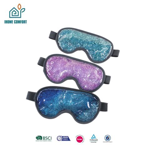 Reusable Custom Travel Hot Cold Ice Cooling Compress Heated Gel Bead Sleeping Eye Mask