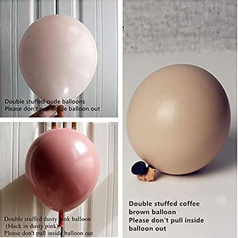 161pcs Blush Nude Cream Coffee Khaki Brown Latex Balloons Arch Etsy Artofit