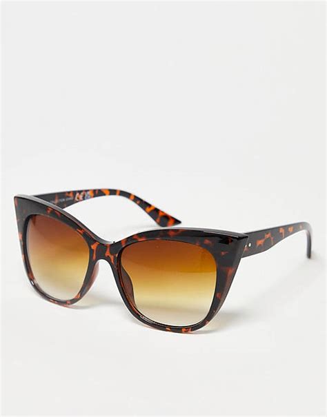 Svnx Oversized Cat Eye Sunglasses In Tortoiseshell Asos