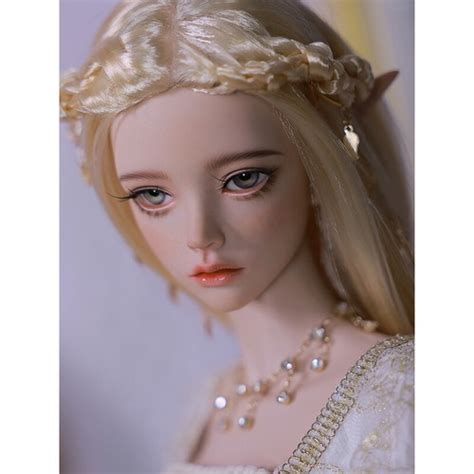 BJD Dolls Elf Ears Girl Bare Nude Resin Jointed Body Eyes Face