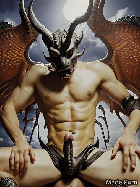 Porn Image Of Dragon Scales Bottomless Full Shot Post Apocalyptic Bodypaint Devil Created By AI