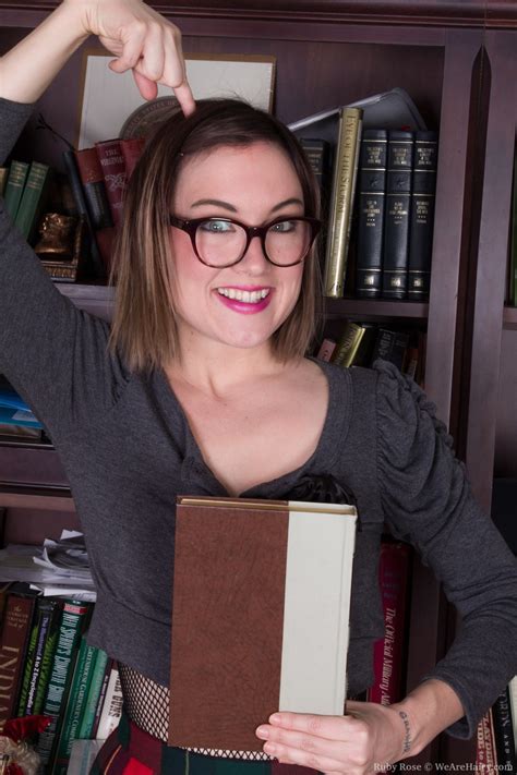 Sexy Librarian Ruby Rose Strips Shows Her Inked Body And Hairy Vagina Coedcherry