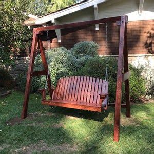 Porch Swing With Farmhouse Details X Back Outdoor Furniture Etsy