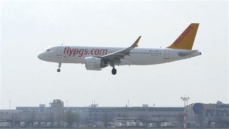 Pegasus Airlines Airbus A Neo Landing At Munich Airport Tc Nbu