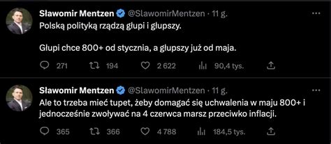 Okiem Tomka Wiejskiego On Twitter Jednak Mentzen Ma Malutki Rozumek XD