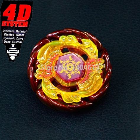 Rare Beyblades Launcher Top Set Super Metal 4d Gyro Pack Red Sun God