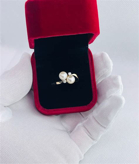 Новое! Золотое! Кольцо с Натуральным Жемчугам и Брилиантами! Не Цена а ...