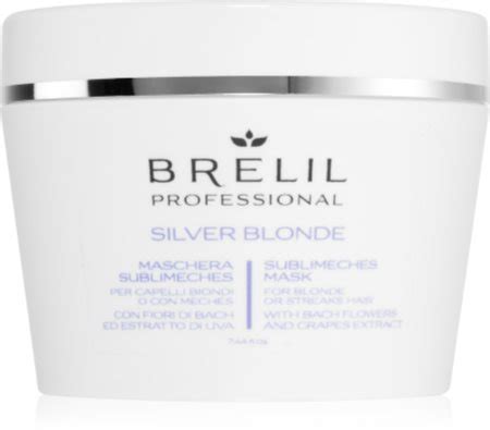 Brelil Professional Silver Blonde Sublimeches Mask Mitrinoša maska dzelteno toņu neitralizēšanai