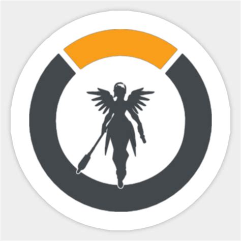 Overwatch Mercy Logo Overwatch Sticker Teepublic