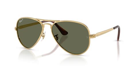 Aviator Max Les lunettes de soleil Or Arista en Vert Polarisant