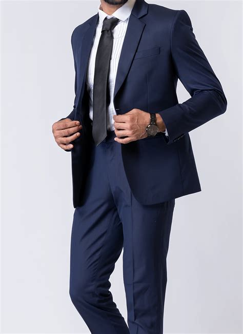 Shop Light Navy Blue Men Suit Wedding Wear in India - Cbazaar