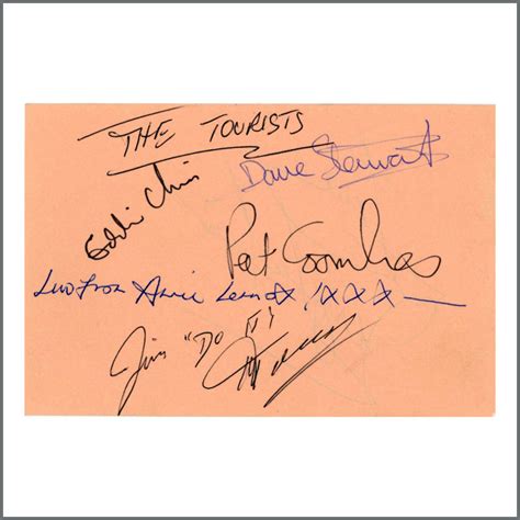 B43215 - The Tourists Autographs Blackburn Jerry Lee Lewis Autograph ...