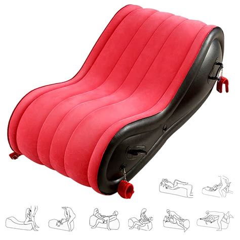 Inflatable Sofa With Cuff Kit For BDSM And Bondage Play Sex Game Furniture For Couple Deeper