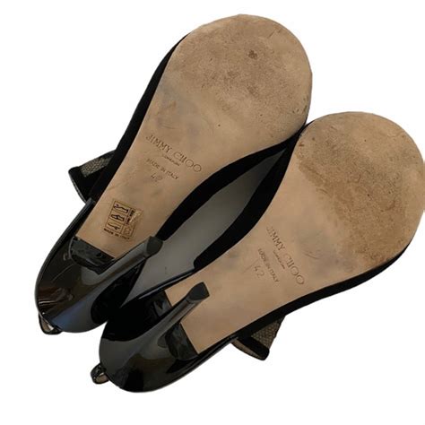 Jimmy Choo Shoes Jimmy Choo Black Nude Lace Heels Poshmark