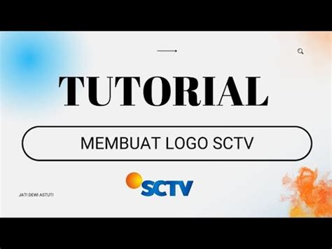 TUTORIAL MEMBUAT LOGO SCTV Corel DRAW X7 YouTube