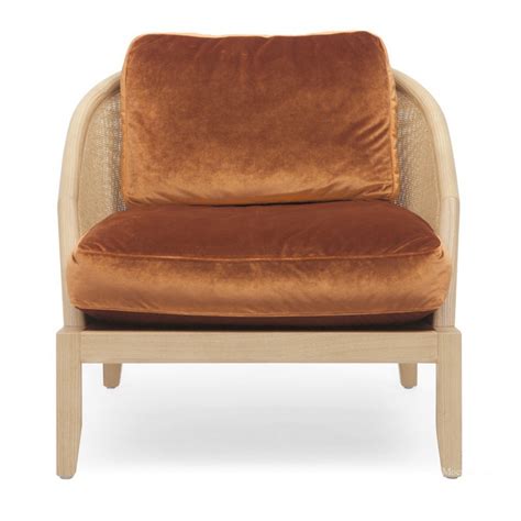 Кресло с каркасом из натурального дерева в текстильной обивке Grace ...