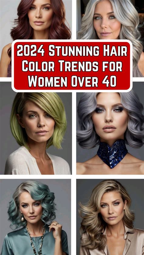 2024 Stunning Hair Color Trends for Women Over 40 | Hair color for