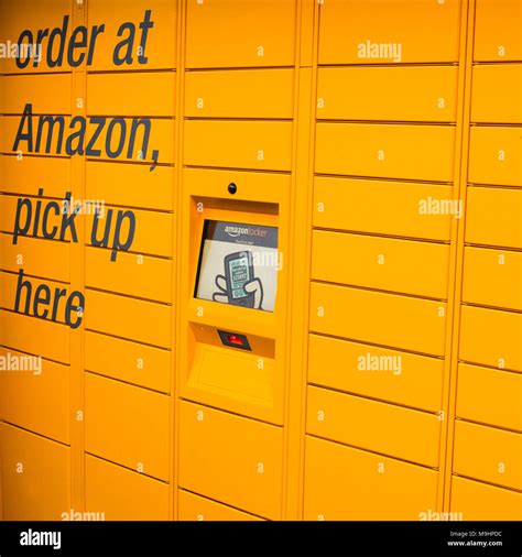 amazon pick up station london Uk Stock Photo - Alamy