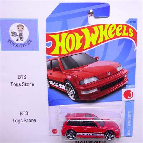 Jual Hot Wheels 90 Honda Civic EF Merah Shopee Indonesia