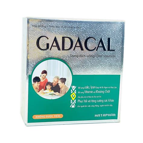 Gadacal - Bổ sung dinh dưỡng cho trẻ phát triển - Dược Điển Việt Nam