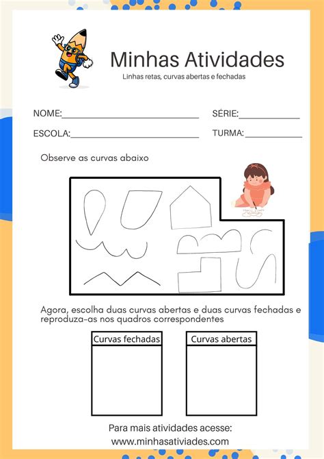Atividades Sobre Linhas Retas E Curvas - Linhas Curvas E Retas Atividades - FDPLEARN