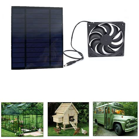 12v 10w Solar Powered Exhaust Fan Waterproof Solar Power Panel Exhaust Fan Solar Panel Powered