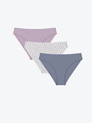 Lcw Dream Gemusterte Bikini Slips Er Pack W Z Lth Lc Waikiki