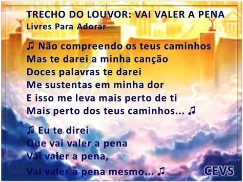 Letra De Livres Para Adorar Vai Valer A Pena - Vai Valer a Pena - Livres para Adorar