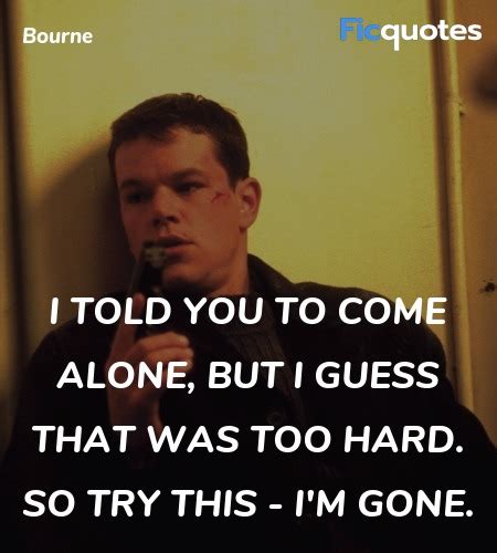 The Bourne Identity (2002) Quotes - Top The Bourne Identity (2002 ...