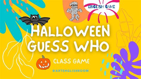 Halloween Guess Who Game Halloween Characters Description English