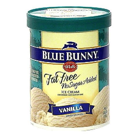 Blue Bunny Premium Ice Cream Fat Free Vanilla Vanilla Riesbeck