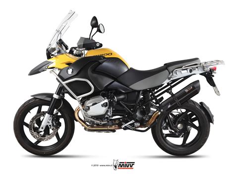 Pot déchappement BMW R 1200 GS ADVENTURE Mivv Suono Inox noir B 012