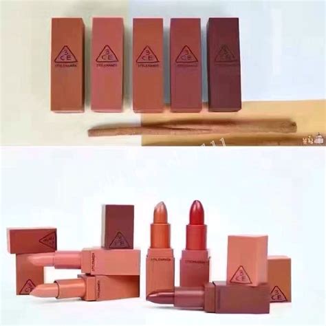 New 3CE Lipstick Matte Cosmetic Waterproof Long Lasting Pigment Velvet Brand Sexy Lip Matte Nude