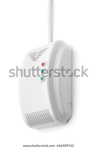 Smoke Gas Detector Isolated On White Stock Photo 666489562 Shutterstock