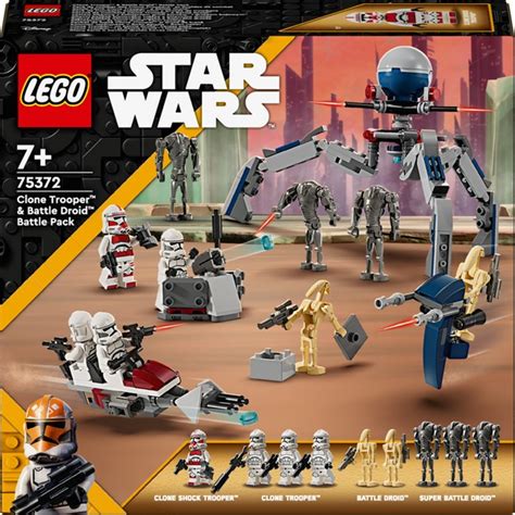 LEGO Star Wars 75372 Clone Trooper & Battle Droid Battle Pack | Smyths ...