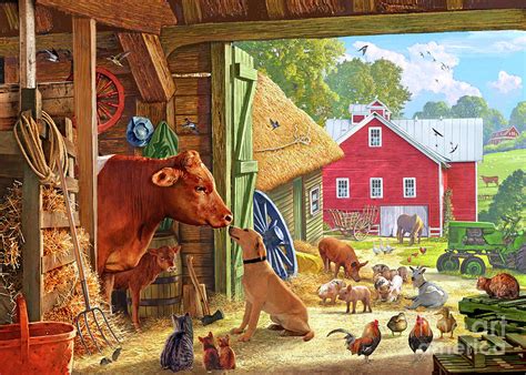 Farm Scene In America Digital Art By Steve Crisp