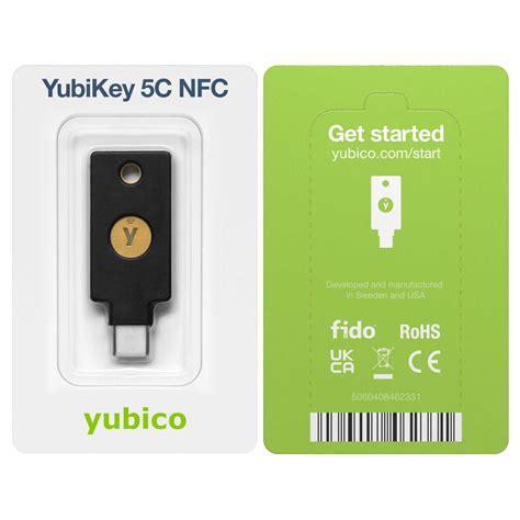Yubico YubiKey 5C NFC USB-C FIDO2 / Smart Card Security Token — GOV-SERIAL (25PK-TRAY) (YK5C-NFC-GOV-SERIAL-25PK-TRAY)