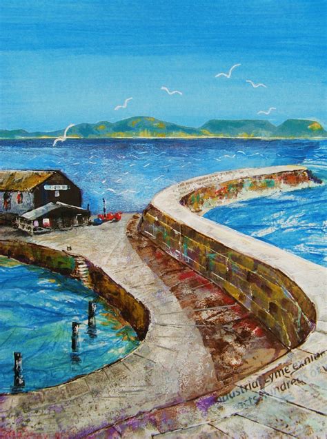 Along the Cobb, Lyme Regis | Hilary Buckley - Dorset Artist - Lyme Regis