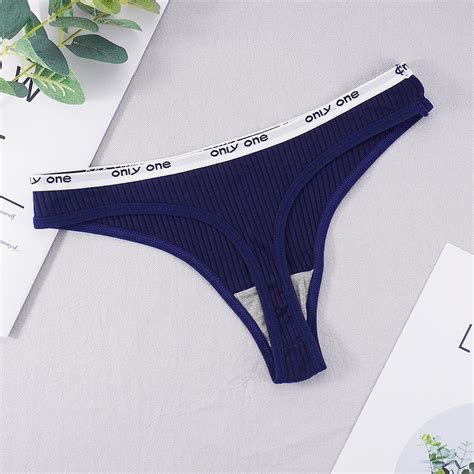 Купить Женщины Сексуальные стринги S-4XL Плюс Размер Хлопок Письмо ...
