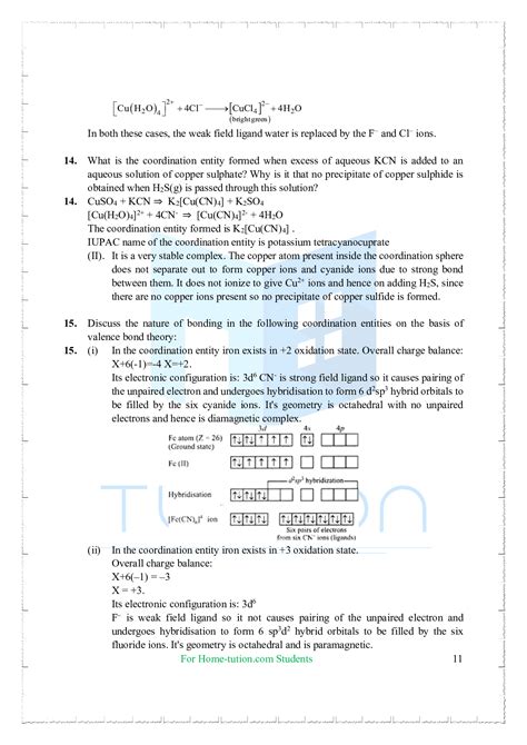 Coordination Compounds Ncert Solutions 1