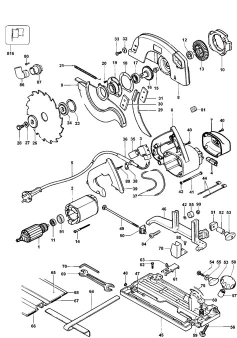 Schemat Pilarka Tarczowa Dewalt Dw Type Dw Qs Cz Ci